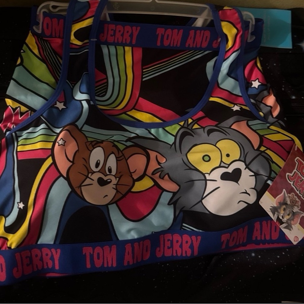 TOM and JERRY Sports Bra & Boyshorts set